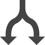 Road Split SVG Icon
